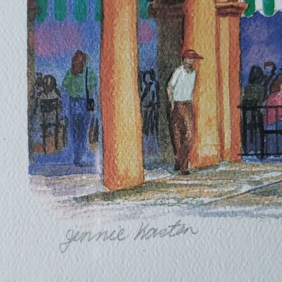 Cafe du Monde print signed and numbered. - Picture 3 of 3